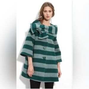 Striped Green Kate Spade Coat